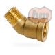 (104823) 45°-os könyök, kG1/4" x bG1/4" (réz)