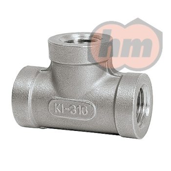 (104880) T-adapter 3 x G1/4 belső rozsdamentes acél