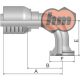 (16N70-16-12-1P) SFS 90° 6000psi, 1" 47,63mm, DN19
