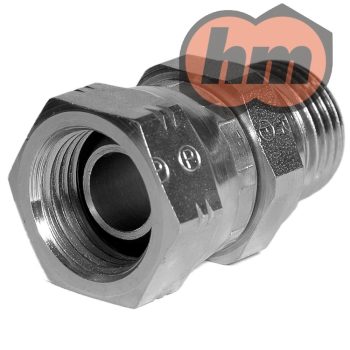   (4-8F6MK4S) PARKER Hollanderes, kúpos adapter BSPP 60° véggel