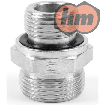   (GE10SMEDOMDCF) Egyenes betekerhető csőcsavarzat vágógyűrű és hollander nélkül